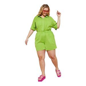 Ashley Stewart Romper Utility Jumpsuit Shorts 30/32 5X New